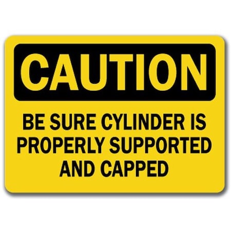 Signmission Safety Sign, 14 in Height, Plastic, 10 in Length, Cylinder CS-Cylinder